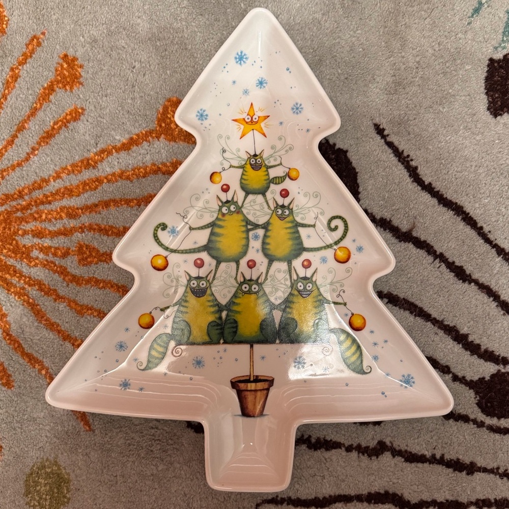 Clare Mackie Royal Worcester Tree Shaped Plate